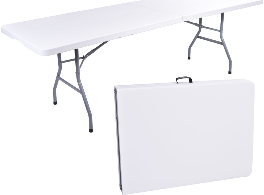 Skladací záhradný stôl IMPRO white 240 cm