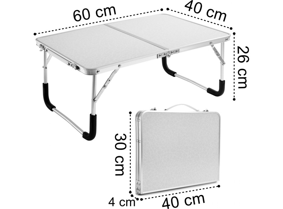 Turistický stolík skladací MARCO 60×40×26 cm
