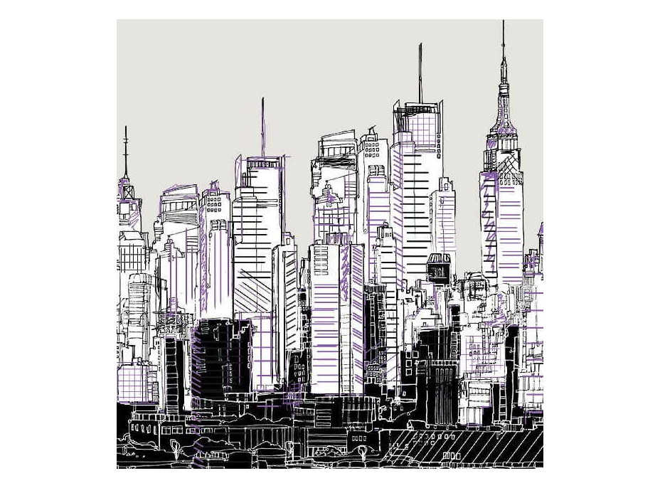 Deka prehoz CITY LIFE - 150x200 cm - New York