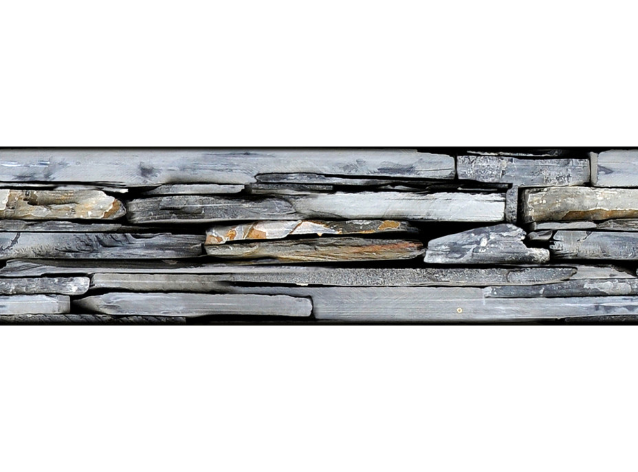 Moderná samolepiaca bordúra - Šedé kamene - 14x500 cm