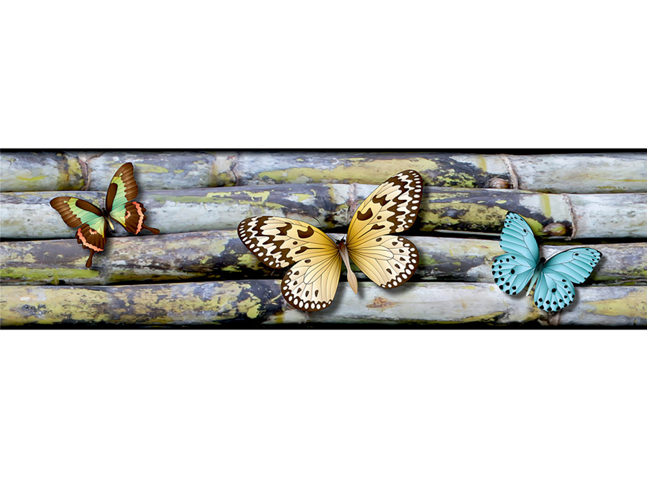 Moderná samolepiaca bordúra - Motýle - 14x500 cm