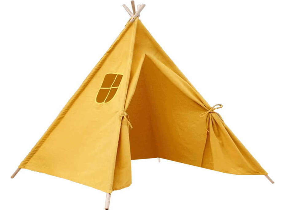 Detský stan TEEPEE 100x100x120 cm - žltý