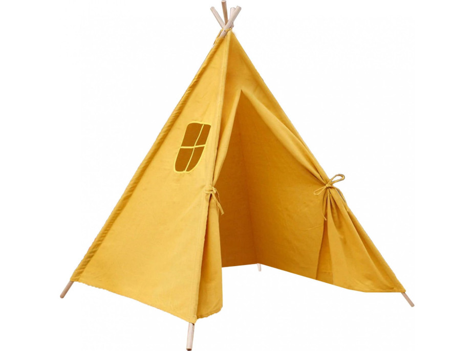 Detský stan TEEPEE 120x120x160 cm - žltý