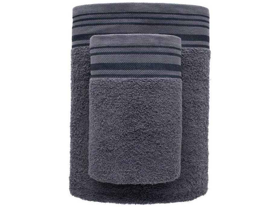 Bavlnený uterák DAVE - 50x90 cm - 400g/m2 - šedý