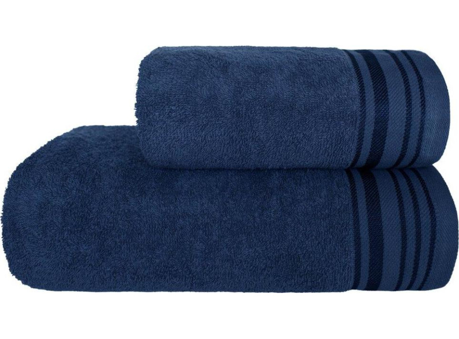 Bavlnený uterák DAVE - 50x90 cm - 400g/m2 - tmavomodrý