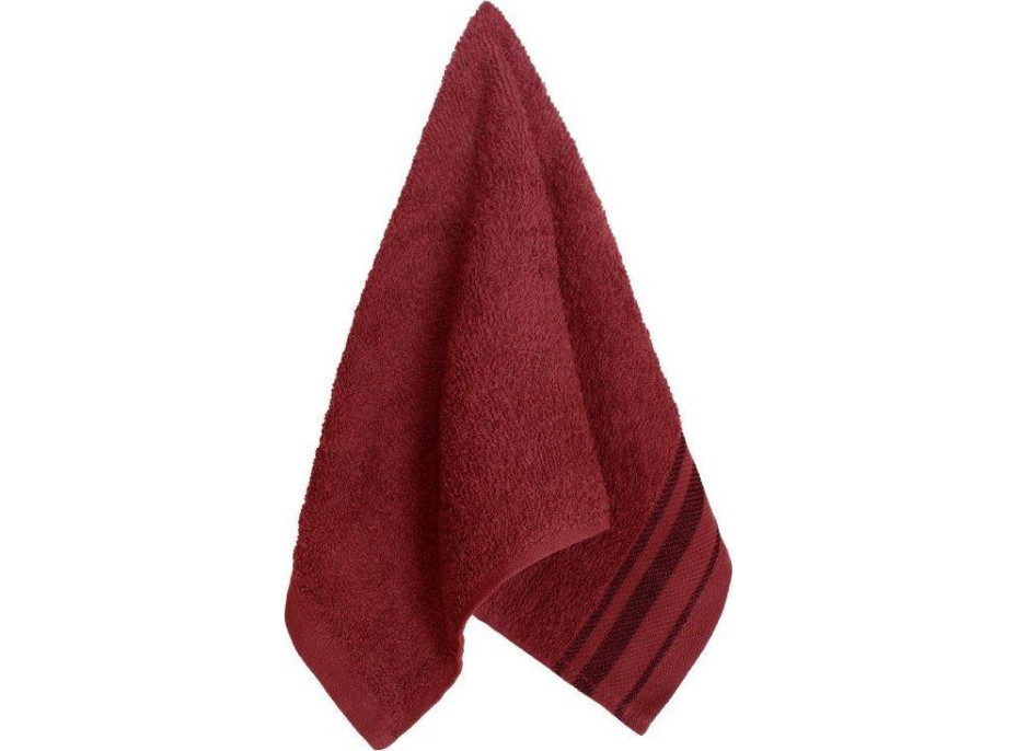 Bavlnený uterák DAVE - 30x50 cm - 400g/m2 - vínovo červený