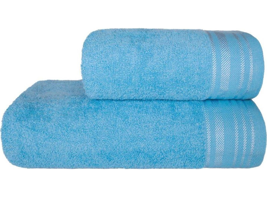Bavlnený uterák DAVE - 70x140 cm - 400g/m2 - svetlo modrý