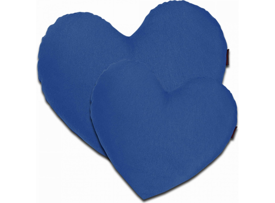 Vankúš CLEO Srdce 45x45 cm - modrý