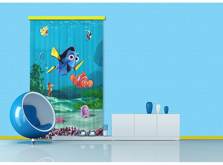 Detský záves DISNEY - Nemo a Dory - 140x245 cm