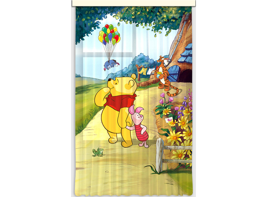 Detský záves DISNEY - Medvedík PÚ s kamarátmi - 140x245 cm