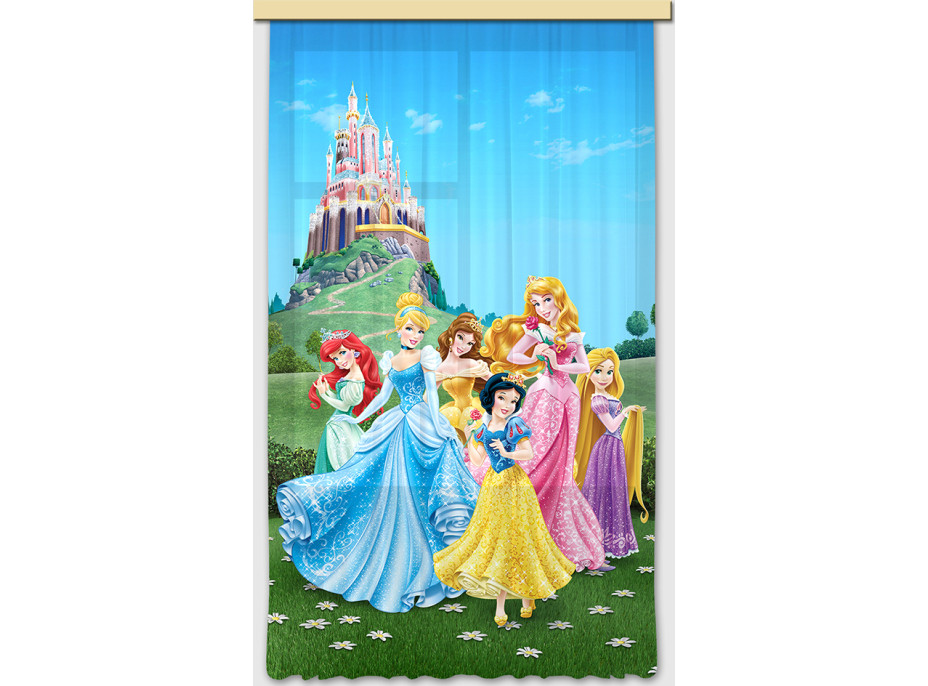 Detský záves DISNEY - Princezné v prekrásnej záhrade - 140x245 cm