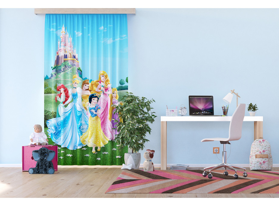 Detský záves DISNEY - Princezné v prekrásnej záhrade - 140x245 cm