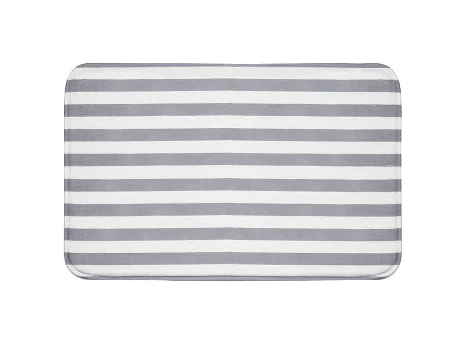 Penová kúpeľňová predložka MARTIN Stripes 38x58 cm - šedá/biela