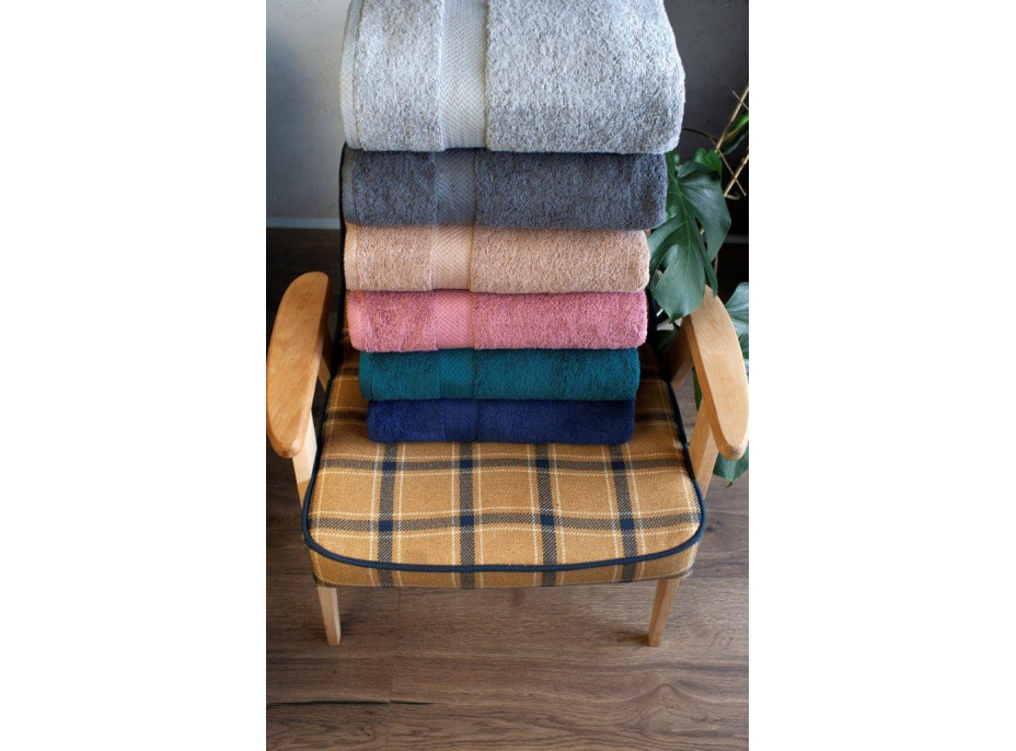 Bavlnený uterák PHASE - 70x140 cm - 550g/m2 - morský modrý