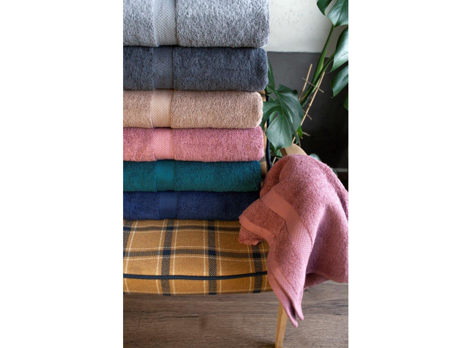 Bavlnený uterák PHASE - 70x140 cm - 550g/m2 - morský modrý