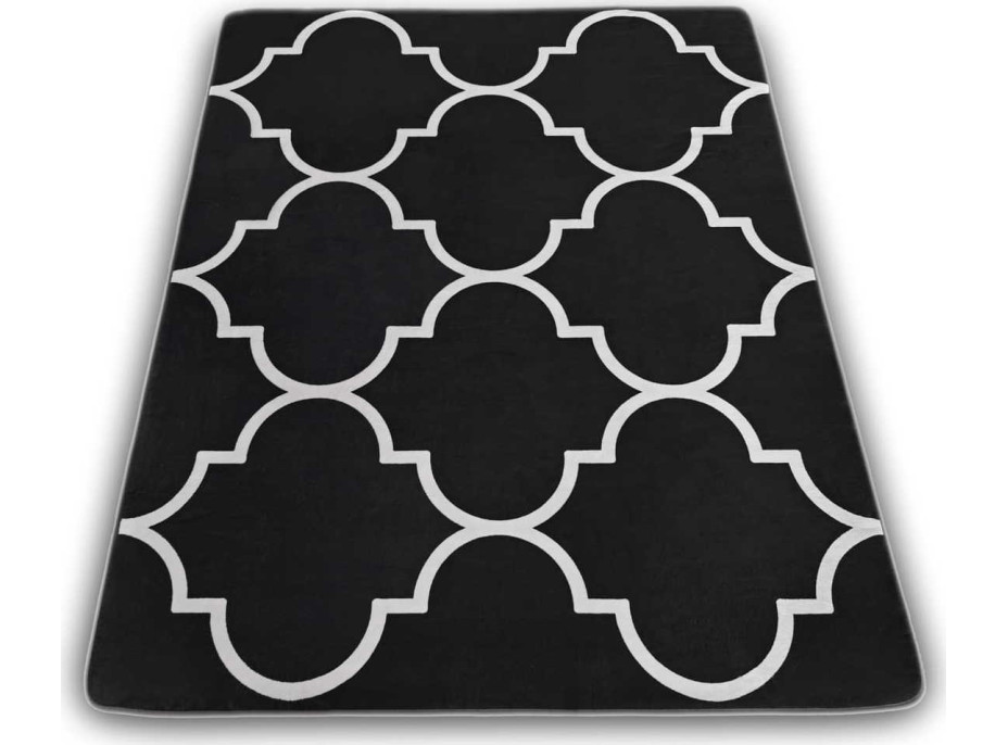 Penový koberec NOVIA Maroko 120x160 cm - čierny/biely