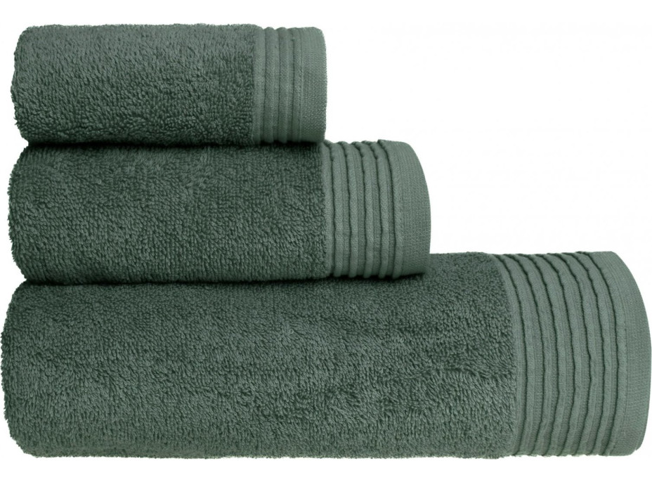 Bavlnený uterák MEL - 50x90 cm - 500g/m2 - zelený