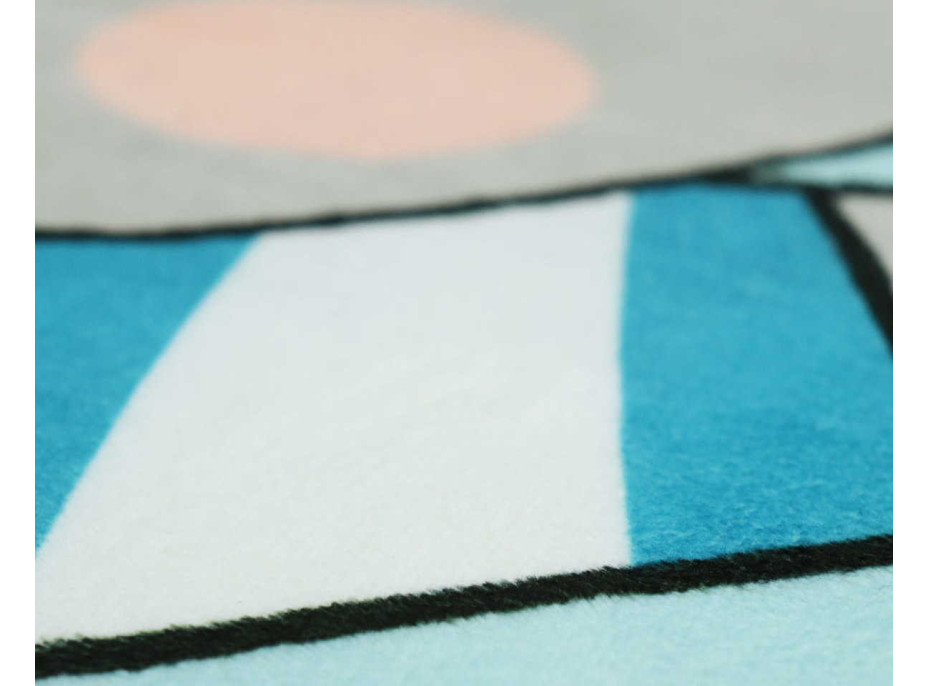 Detský penový koberec MACKO 120x160 cm - modrý