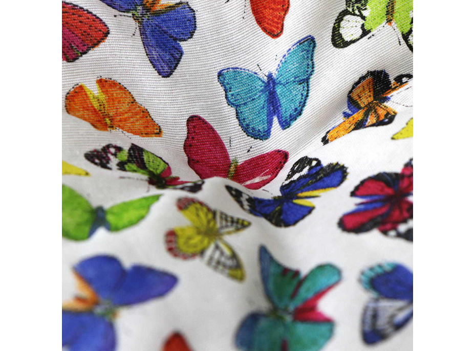 4dielny vankúš do závesného kresla LUNA - Farebné motýliky