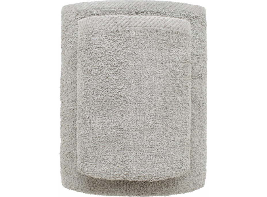 Bavlnený uterák IRENA - 50x100 cm - 500g/m2 - strieborný