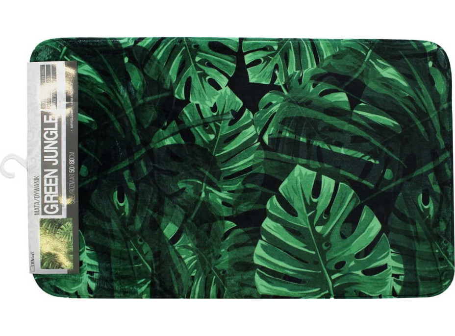 Penová kúpeľňová predložka GREEN JUNGLE 50x80 cm - zelená