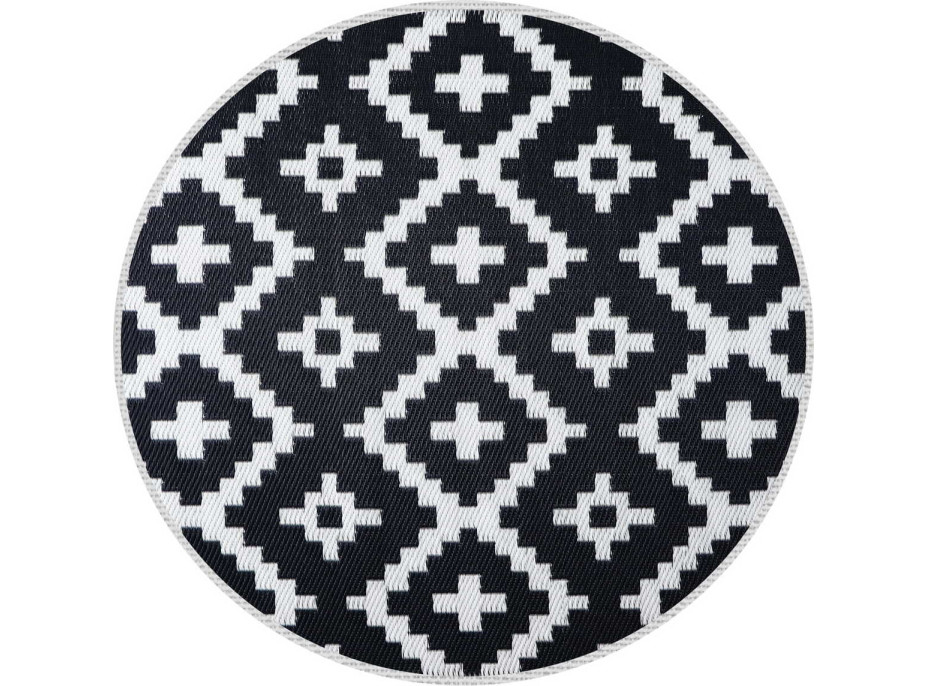 Kusový koberec PERSA 120 cm - čierny