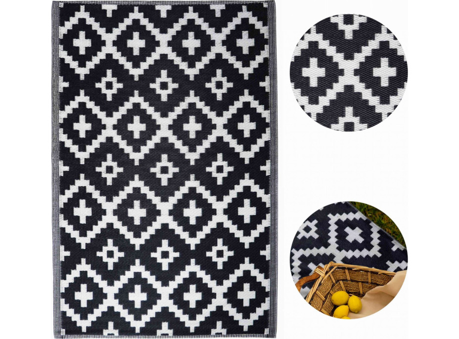Kusový koberec PERSA 150x90 cm -čierny