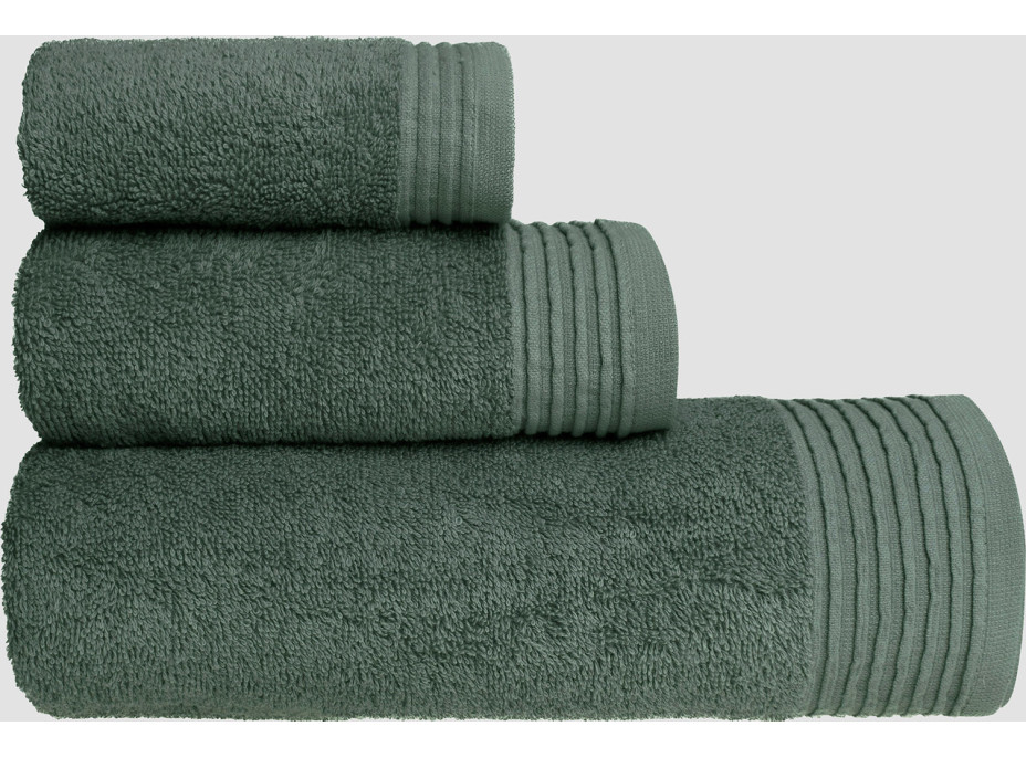 Bavlnený uterák MEL - 70x140 cm - 500g/m2 - zelený