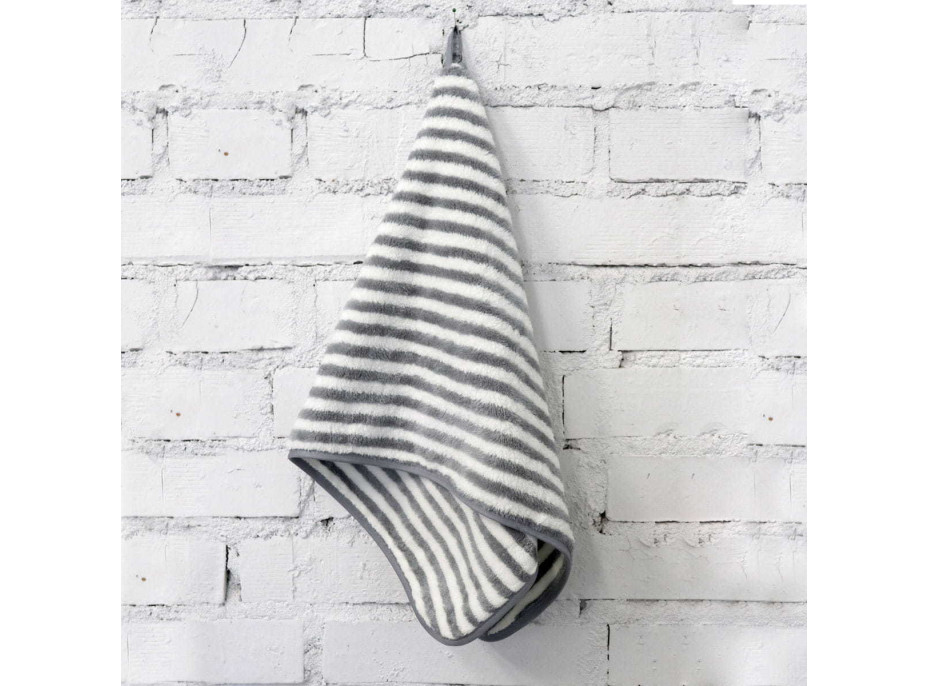 Uterák PURE STRIPES 35x75 cm - šedý