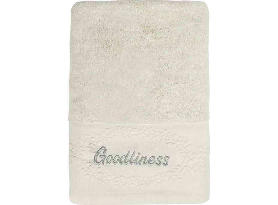 Bavlnený uterák GOODLINESS 34x74 cm - ecru/krémový