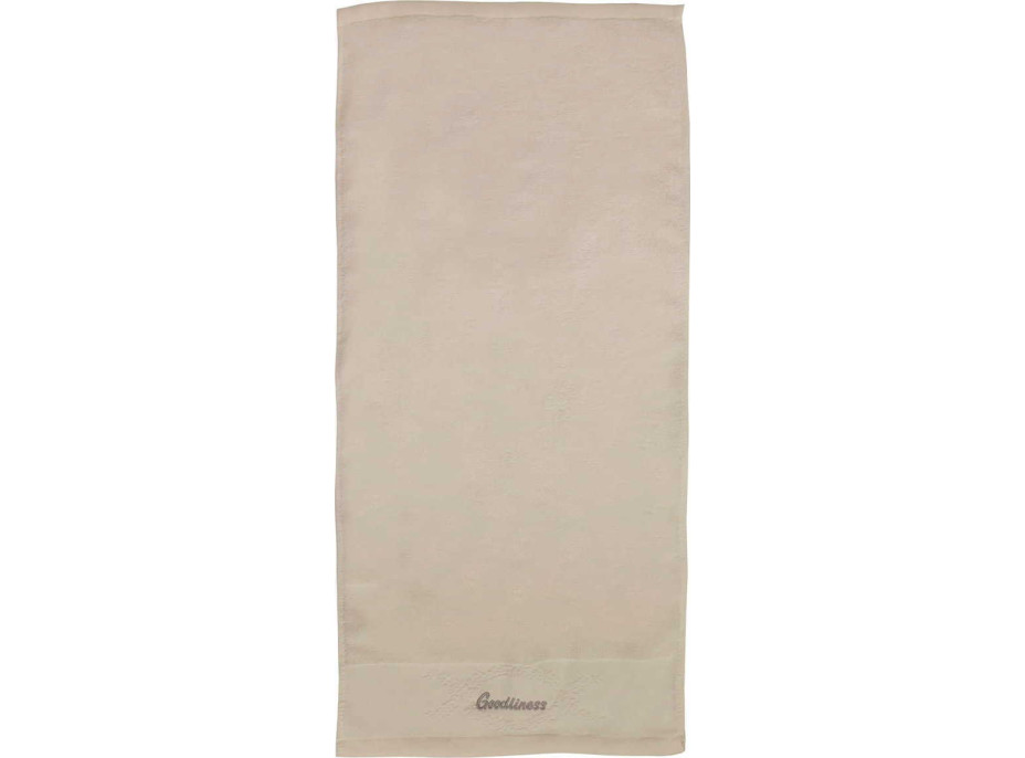 Bavlnený uterák GOODLINESS 34x74 cm - béžový