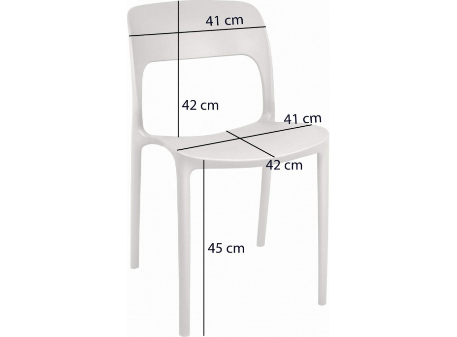 Jedálenská stolička CONNOR - šedá