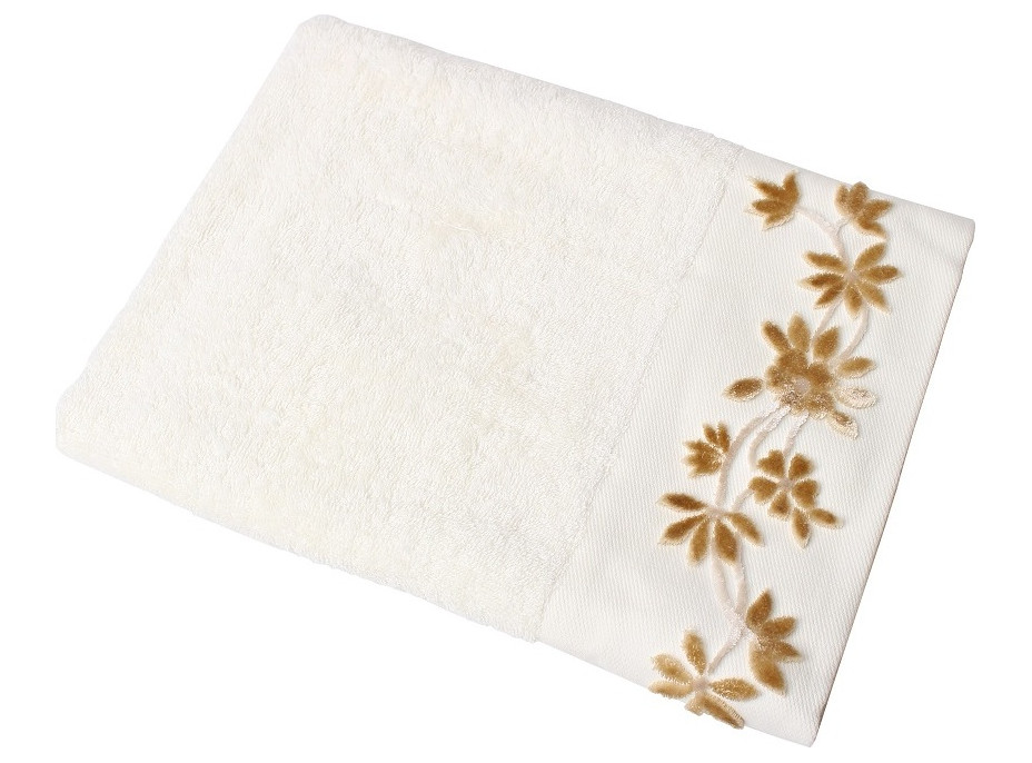 Bavlnený uterák FLOWERSA - 50x90 cm - 500g/m2 - biely
