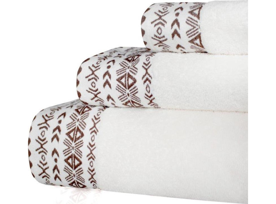 Bavlnený uterák DARIUS - 30x50 cm - 500g/m2 - smotanovo biely