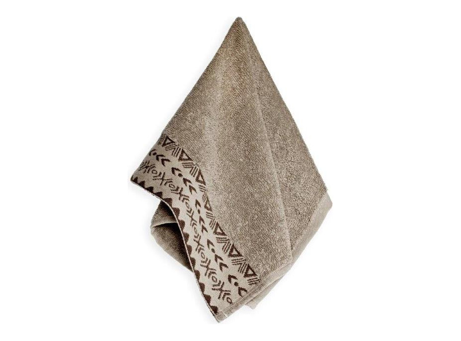 Bavlnený uterák DARIUS - 30x50 cm - 500g/m2 - hnedý