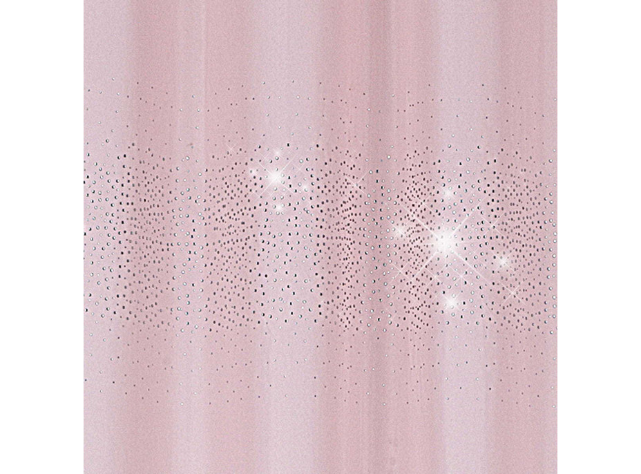 Dekoračný záves s krúžkami DIAMONDS 145x250 cm - svetlo ružový