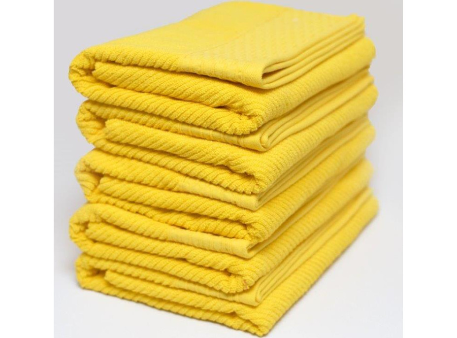 Bavlnený uterák BARELLO - 50x90 cm - 500g/m2 - žltý