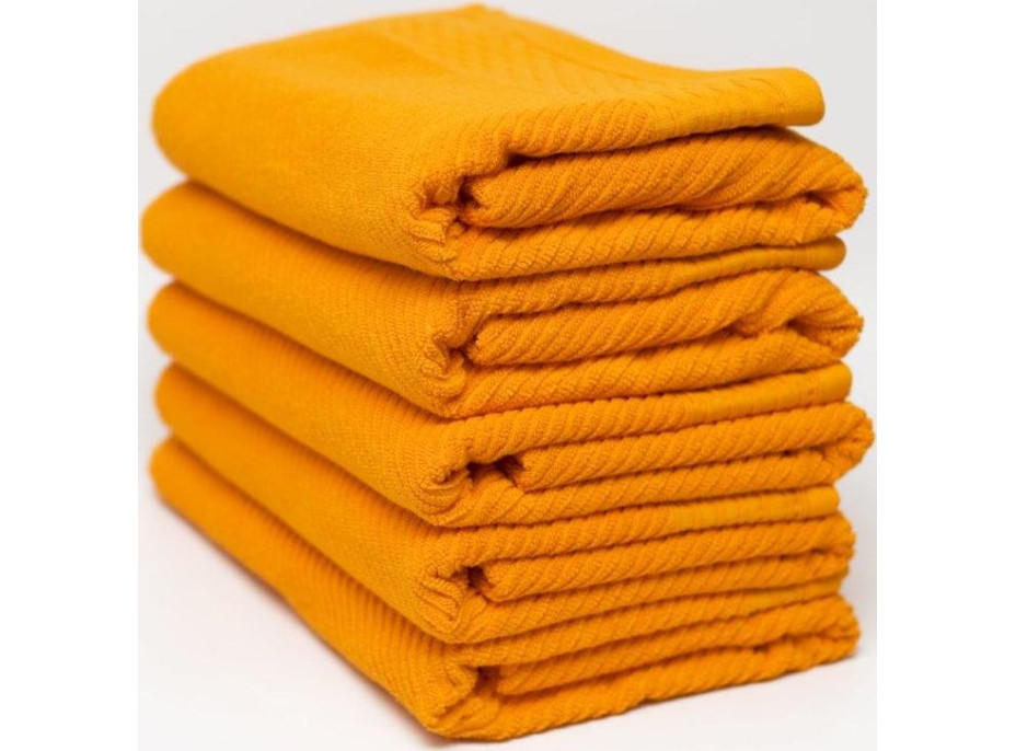 Bavlnený uterák BARELLO - 50x90 cm - 500g/m2 - oranžový