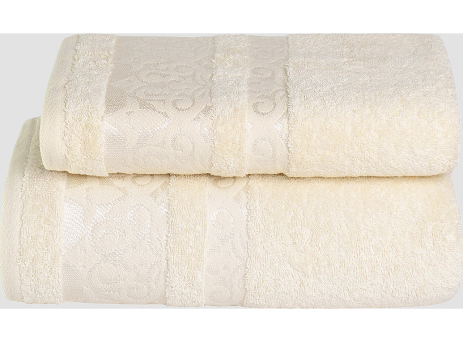 Bavlnený uterák AUTUMN III - 70x140 cm - 500g/m2 - krémovo biely