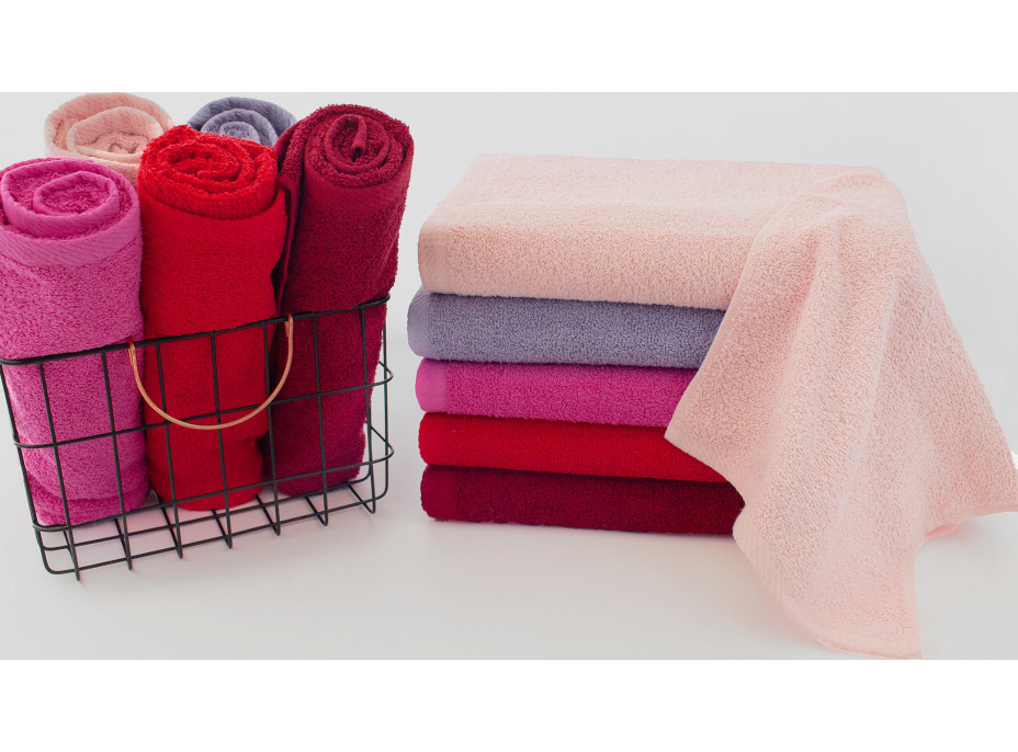 Bavlnený uterák MELA - 50x100 cm - 500g/m2 - ružový