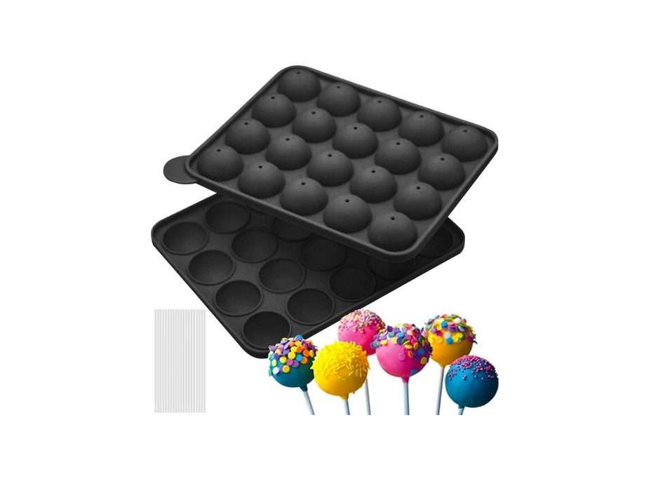 Silikónová forma na pečenie cakepops + 20 špajlí