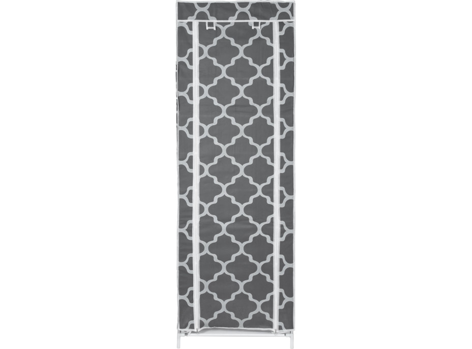 Textilný botník LEA - šedobiely