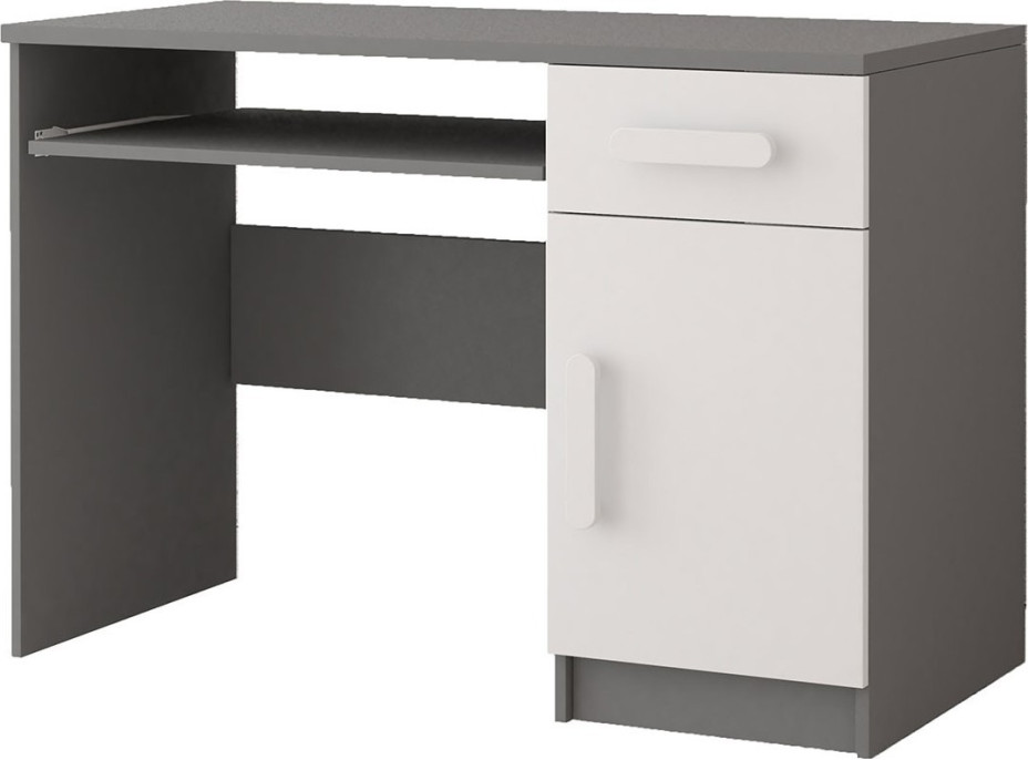 Písací stôl SMYK - šedý/biely (viac variant)