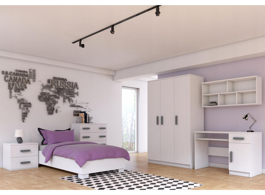 Posteľ SMYK 200x90 cm - biela