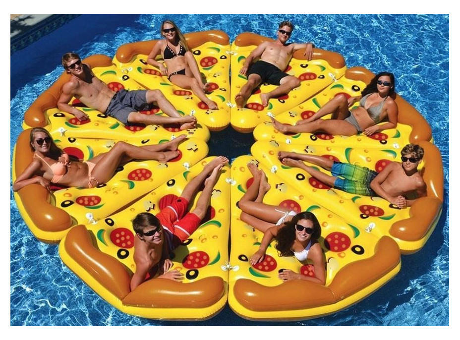 Nafukovací plavací lehátko PIZZA XXXL