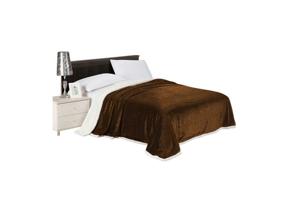 Prikrývka na posteľ LA PRIMA 150x200 cm - hnedá