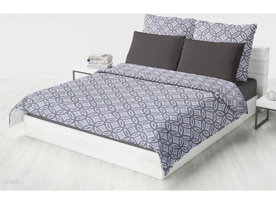 Prikrývka na posteľ NOBLESSE 200x220 cm - strieborná