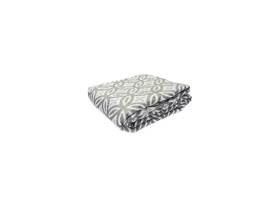 Prikrývka na posteľ NOBLESSE 200x220 cm - strieborná