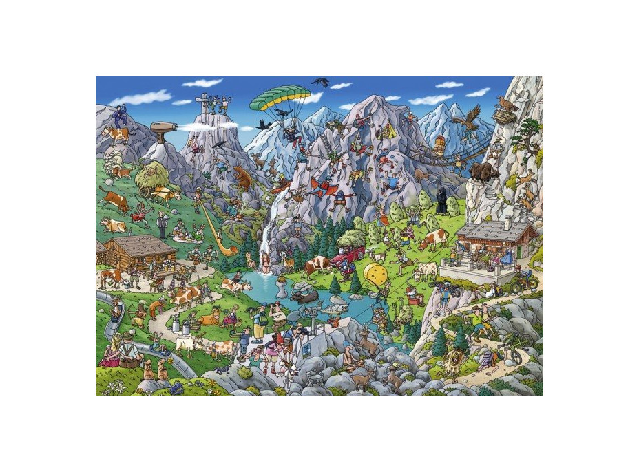 HEYE Puzzle Alpská zábava 1000 dielikov