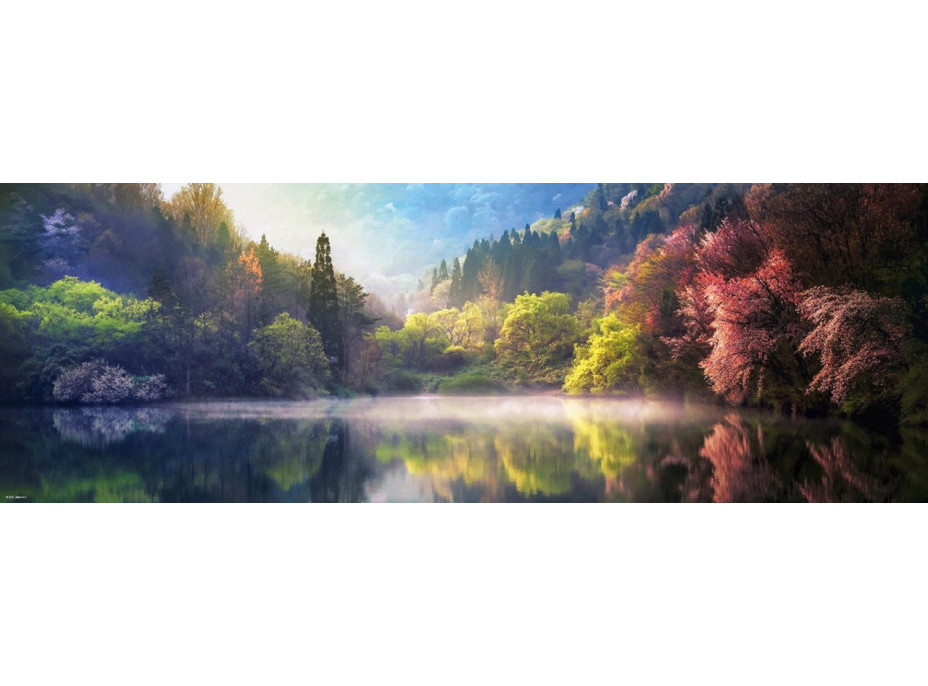 HEYE Panoramatické puzzle Jazero Serjang-ji 1000 dielikov